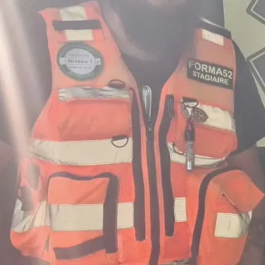 Gilet arancione ad alta visibilità da allievo FORMA52